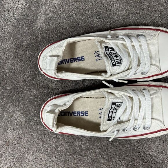 Converse Chuck Taylor All Star Shoreline 537084F Women’s Sz 6.5 White Shoes Used - Picture 9 of 11